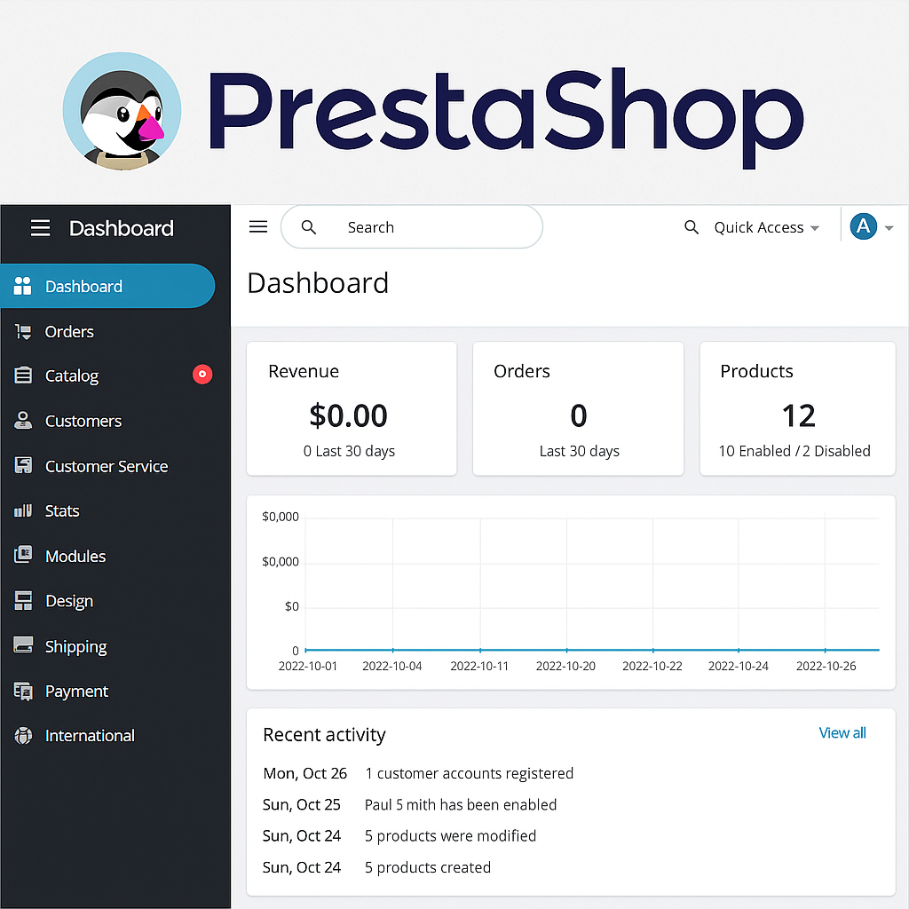Hosted PrestaShop