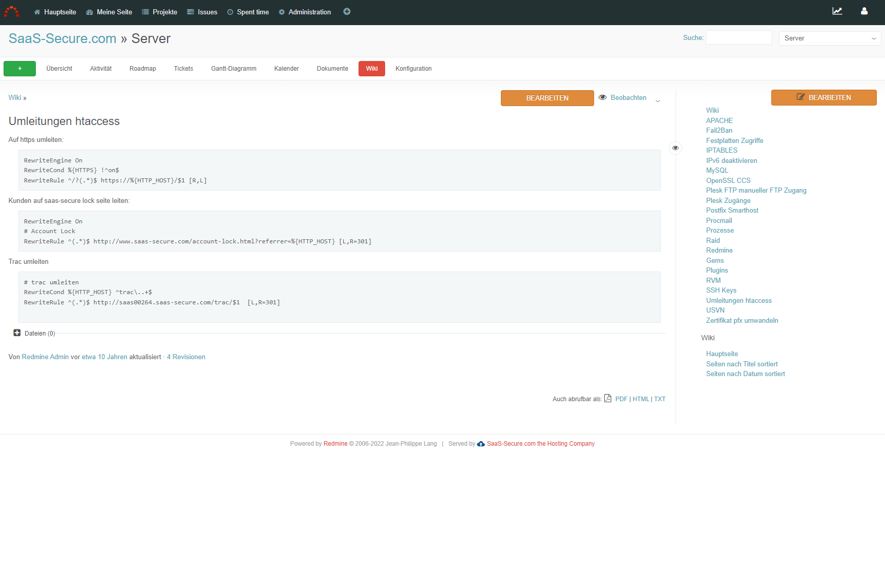 Wiki for documentation